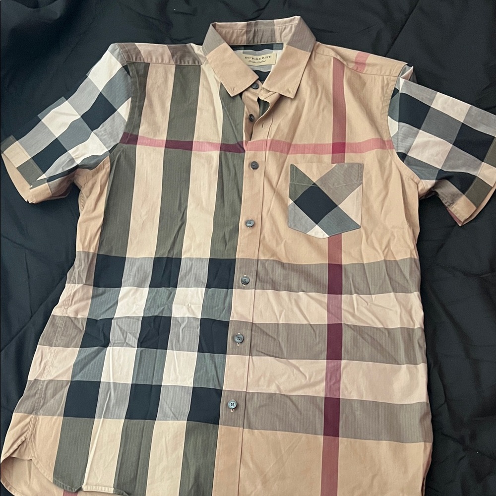 Burberry Multicolor Checkered Button Down Shirt